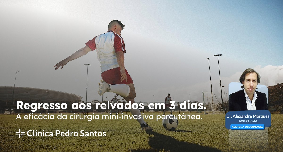 Regresso aos relvados em 3 dias.  A eficácia da cirurgia mini invasiva da mão.