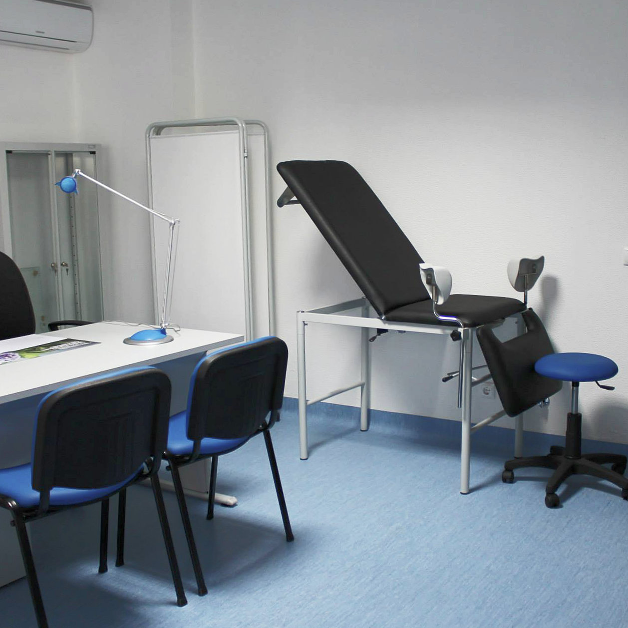 Gabinete médico na clínica Pedro Santos na Figueira da Foz