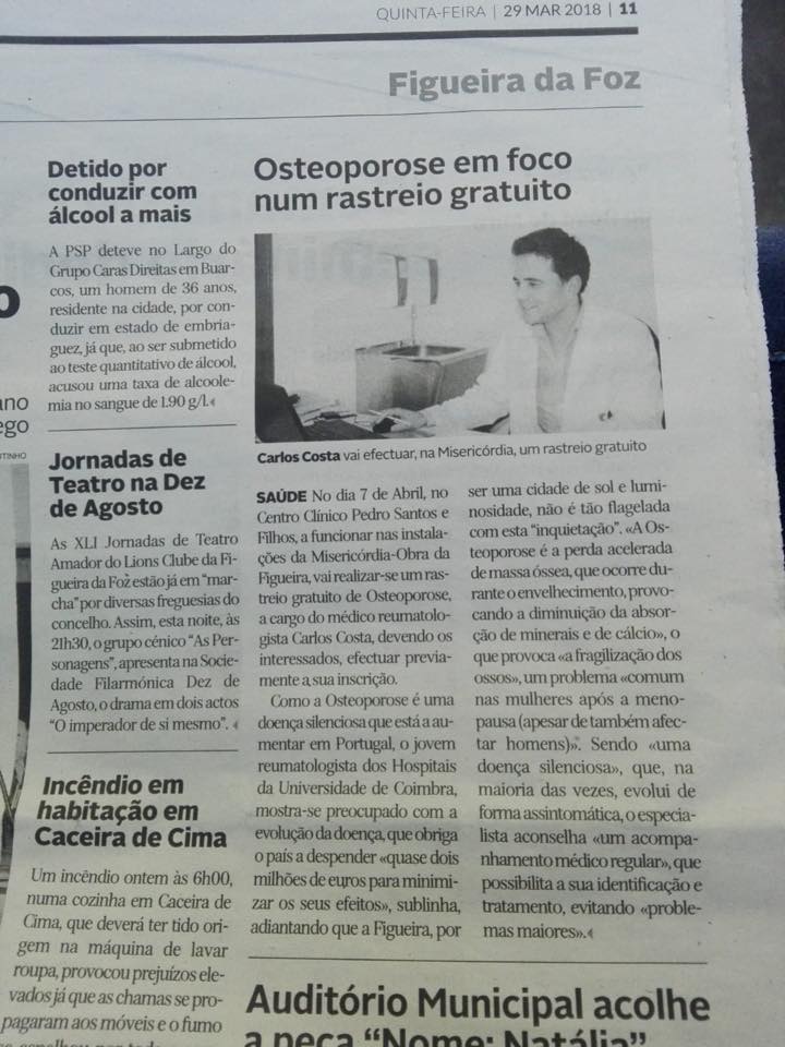 Osteoporose em foco num rastreio gratuito